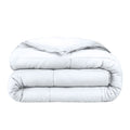 White down-alternative duvet insert, folded